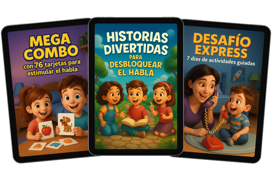 Kit Completo del Habla - Mega Combo con 76 tarjetas, Historias Divertidas y Desafío Exprés